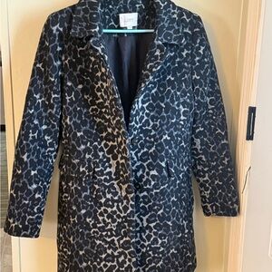 LOFT Blue, black and Gray Trench Coat Timeless Style